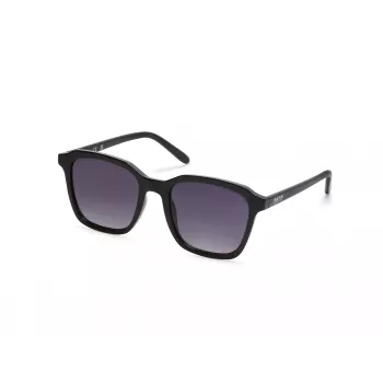 KENNETH COLE KC3005-5301B Unisex ristkülikukujulised päikeseprillid - must raam, hallid läätsed, 53 mm