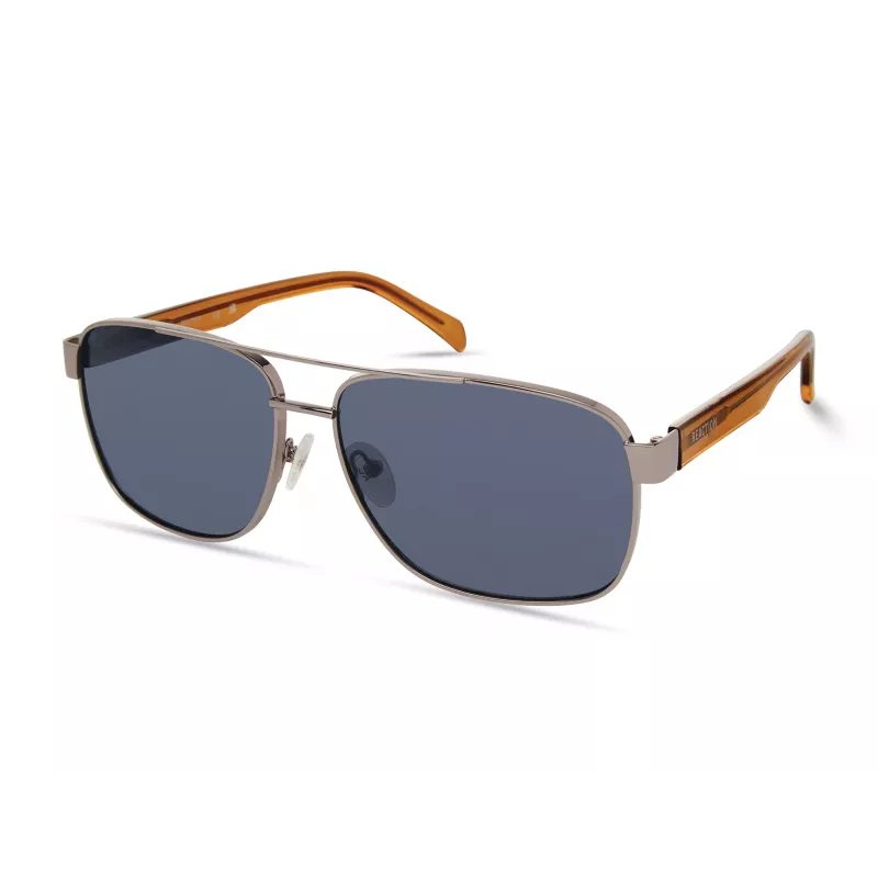 KENNETH COLE MAN KC2987-6310V Ristkülikukujulised päikeseprillid - must atsetaatraam, suitsuhallid polükarbonaatklaasid, UV400 kaitse, 63/15/140 mm