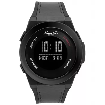 KENNETH COLE Meeste automaatne skeletikell 10022805 47mm must nahk