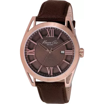 KENNETH COLE Men's Automatic Skeleton Watch IKC8073 44mm Stainless Steel