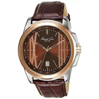 KENNETH COLE meeste automaatne skeletikell IKC8096 - 44mm roostevabast terasest korpus, must nahkrihm