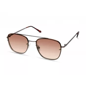 Kenneth Cole Men's KC1399-5608F Rectangle Sunglasses - Black/Grey 56mm