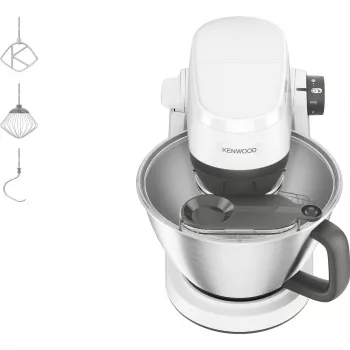 KENWOOD Multi-Tasker KHC30.000WH Köögikombain (hall/valge, 1000 W, 4,3 L kauss)