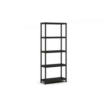 KETER Plastikust raamaturiiul 5 riiulit 80 x 40 x 187 cm Hall/Must
