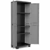 KETER STILO Tööriistakapp riiulitega 68 x 39 x 173 cm Hall/Must