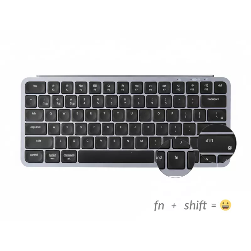 Keychron B1 Pro 75% paigutusega traadita klaviatuuri ja hiire komplekt - Space Grey