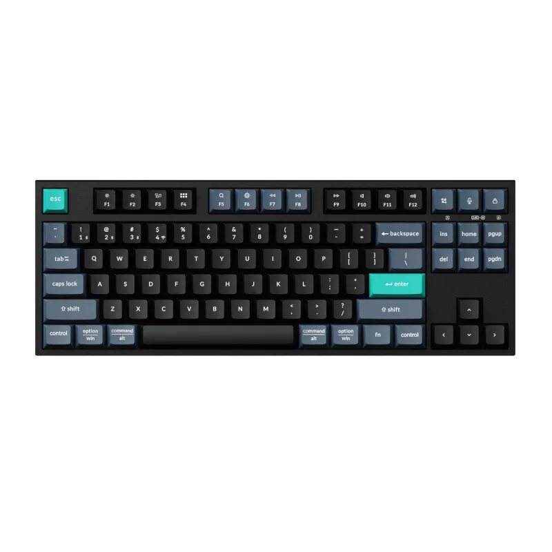 Keychron B33 80% TKL traadita klaviatuuri ja hiire komplekt – must/roheline