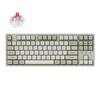 Keychron C1 Pro 8K 80% Super Red Hot-swappable RGB juhtmega mehaaniline klaviatuur