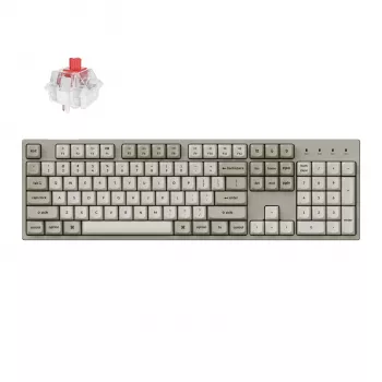 Keychron C2 Pro 100% 8K Super Red Switch Hot-Swap RGB juhtmega mehaaniline klaviatuur