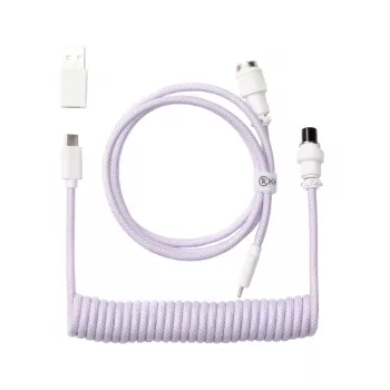 Keychron Coiled Aviator Cable - Helelilla/Sirge