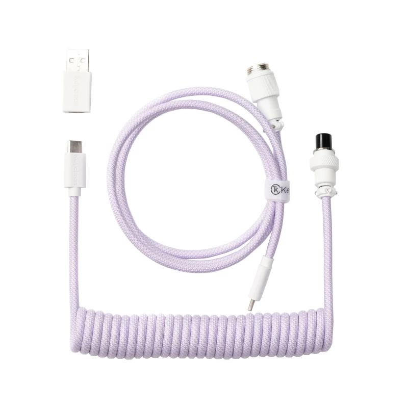 Keychron Coiled Aviator Cable - Helelilla/Sirge