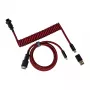Keychron Keerdkaabel Aviator - Punane (USB-A USB-C-le, 2m, Eemaldatav GX12)