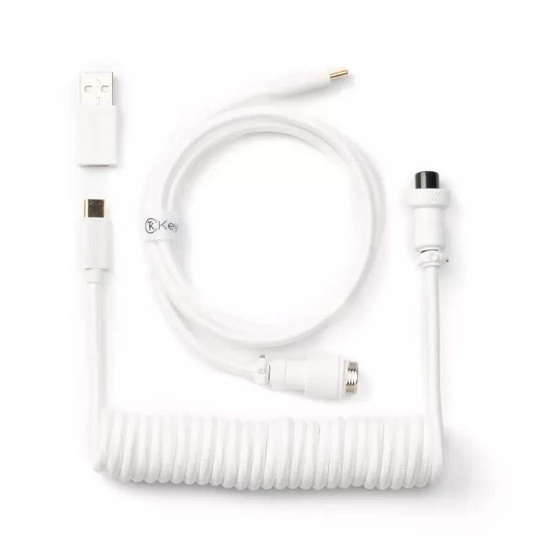 Keychron Coiled Aviator White Cable