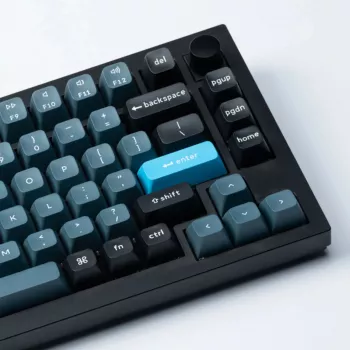 Keychron Double Shot KSA PBT klahvikomplekt - tumehall/hall/sinine (137 klahvi)