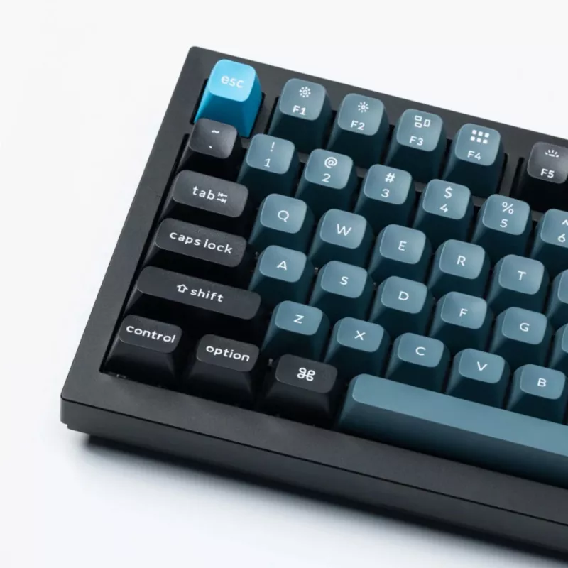 Keychron Double Shot KSA PBT klahvikomplekt - tumehall/hall/sinine (137 klahvi)
