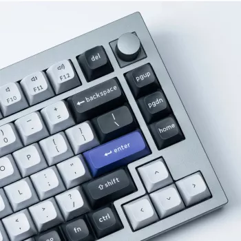 Keychron Double Shot KSA PBT klahvikomplekt - tumehall/valge suits (137 klahvi, MX-stiil, ANSI)