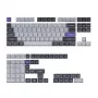 Keychron Double Shot KSA PBT klahvikomplekt - tumehall/valge suits (137 klahvi, MX-stiil, ANSI)