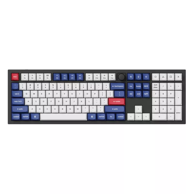 Keychron Double-Shot PBT OSA klahvikomplekt - sinine ja valge | 137 klahvi | MX-stiil | ANSI US