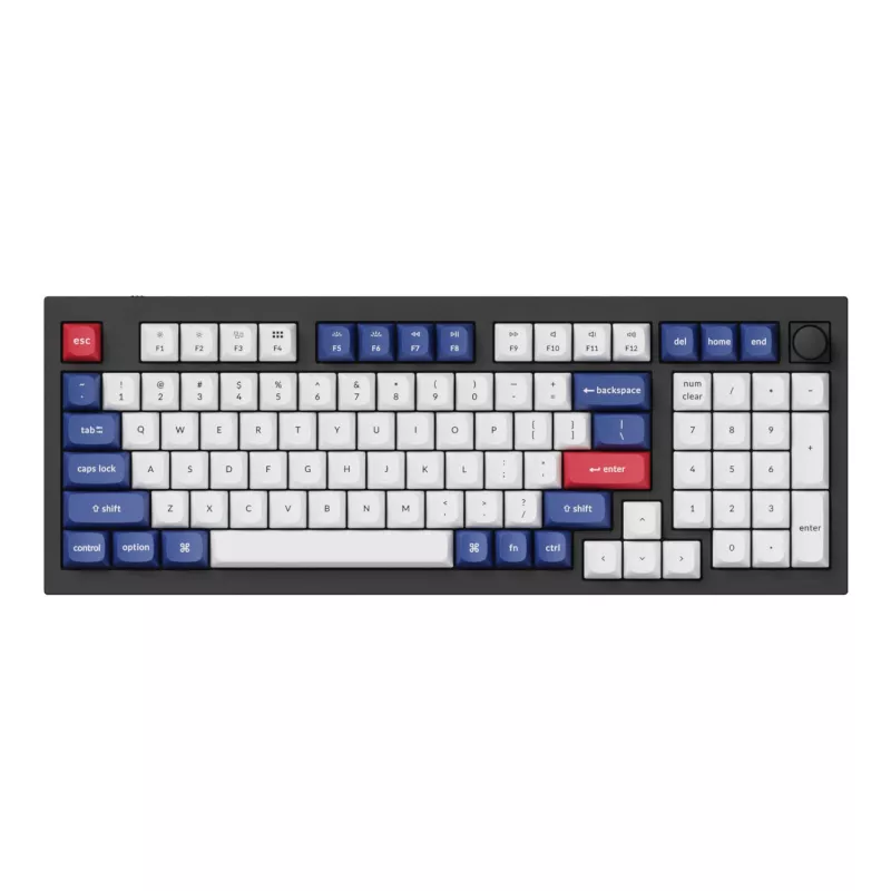 Keychron Double-Shot PBT OSA klahvikomplekt - sinine ja valge | 137 klahvi | MX-stiil | ANSI US