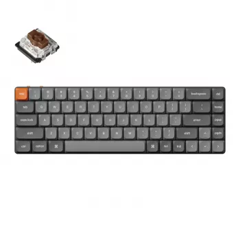 Keychron K7 Max QMK/VIA 65% traadita kohandatav mehaaniline klaviatuur | pruunid lülitid