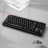 Keychron K8 QMK 80% TKL traadita mehaaniline klaviatuur V2 punaste lülititega - must