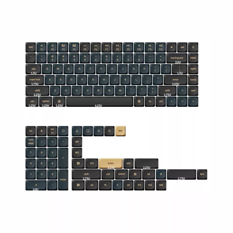 Keychron PBT LSA Knight Keycap Set V2 - madala profiiliga