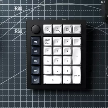 Keychron Q0 Max QMK Gateron Jupiter Red RGB traadita kohandatav numbriplokk Carbon Black