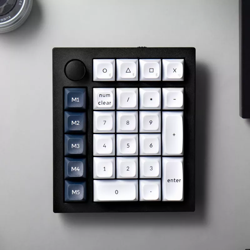 Keychron Q0 Max QMK Gateron Jupiter Red RGB traadita kohandatav numbriplokk Carbon Black