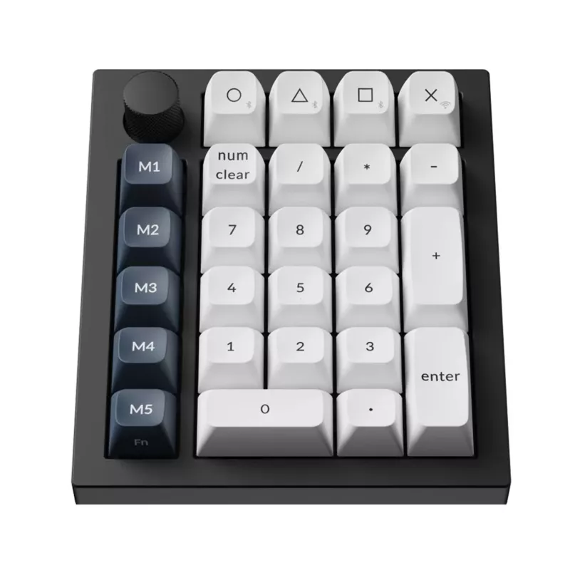 Keychron Q0 Max QMK Gateron Jupiter Red RGB traadita kohandatav numbriplokk Carbon Black