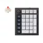 Keychron Q0 Max QMK Gateron Jupiter Red RGB traadita kohandatav numbriplokk Carbon Black