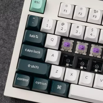 Keychron Q3 HE QMK 80% traadita kohandatav mehaaniline klaviatuur (Nebula Switch) - Shell White