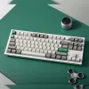 Keychron Q3 Max 80% Täiskomplektne nupp punane lüliti Hot-Swap Gateron Jupiter RGB juhtmevaba klaviatuur - Shell White