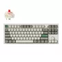 Keychron Q3 Max 80% Täiskomplektne nupp punane lüliti Hot-Swap Gateron Jupiter RGB juhtmevaba klaviatuur - Shell White