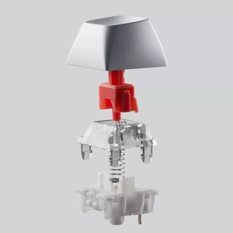 Keychron Q6 Max QMK/VIA traadita kohandatav mehaaniline klaviatuur OSA Gateron Red Jupiter lülititega - Shell White
