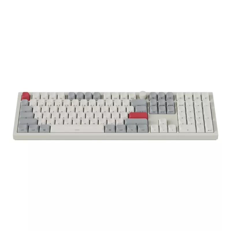 Keychron Q6 Max QMK/VIA traadita kohandatav mehaaniline klaviatuur OSA Gateron Red Jupiter lülititega - Shell White