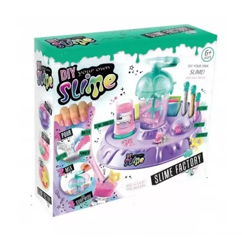 Kiddyz DIY Slime Factory: Suur komplekt sädeluse ja kujukestega limi valmistamiseks