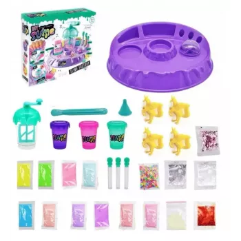 Kiddyz DIY Slime Factory: Suur komplekt sädeluse ja kujukestega limi valmistamiseks