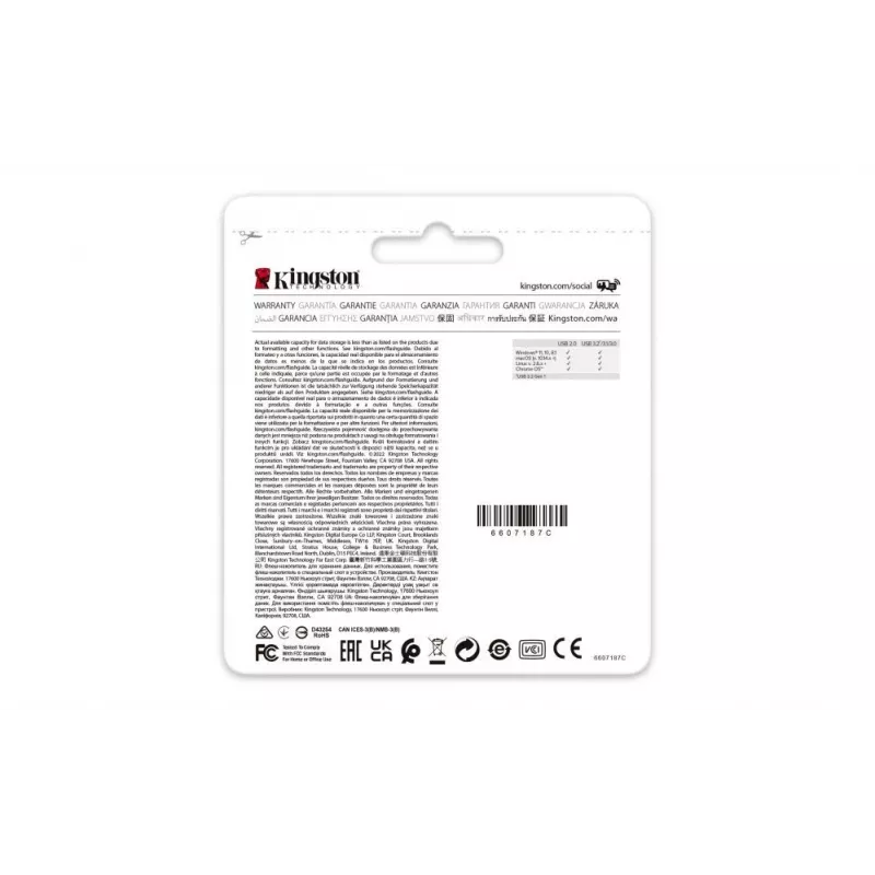 Kingston DataTraveler Exodia Onyx 64GB USB 3.2 mälupulk