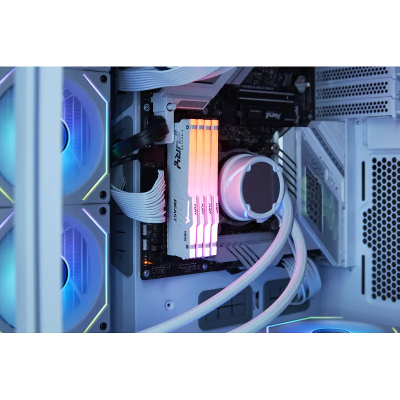 Kingston FURY Beast White RGB EXPO 32GB DDR5-6400 CL32 DIMM mälumoodul