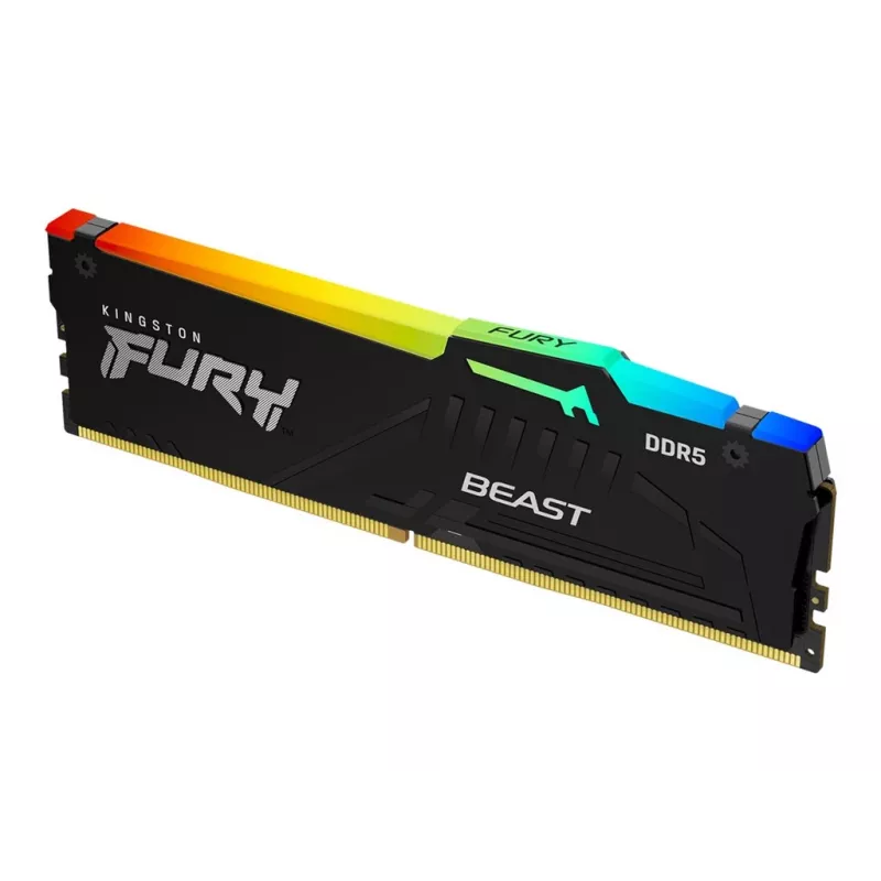 Kingston Technology FURY Beast 128GB 5600MT/s DDR5 CL40 DIMM (4 tk komplekt) RGB XMP