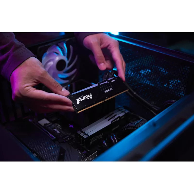Kingston Technology FURY Beast 128GB 5600MT/s DDR5 CL40 DIMM (4 tk komplekt) RGB XMP