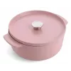 KitchenAid Casserole Dish with Lid Enameled Cast Iron 26 cm Pink