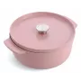 KitchenAid Casserole Dish with Lid Enameled Cast Iron 26 cm Pink