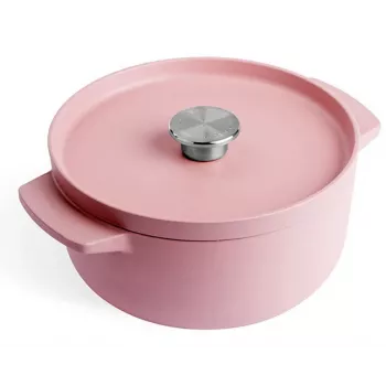 KitchenAid Malmist Pajaroog Kaanega 22 cm, Roosa