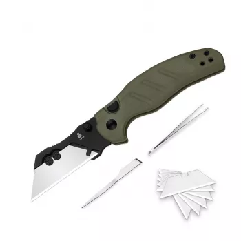 Kizer C01C Uti 1 Kokkupandav Nuga G10 Käepide 5Cr15MoV Teras Must