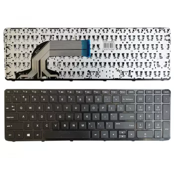 Klaviatuur HP 250: G2, G3; 255: G2, G3; 256: G2, G3. Raamiga