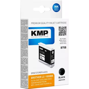 KMP B75B ühilduv must tintikassett Brother LC1000BK jaoks (16,3 ml) 1035,4001