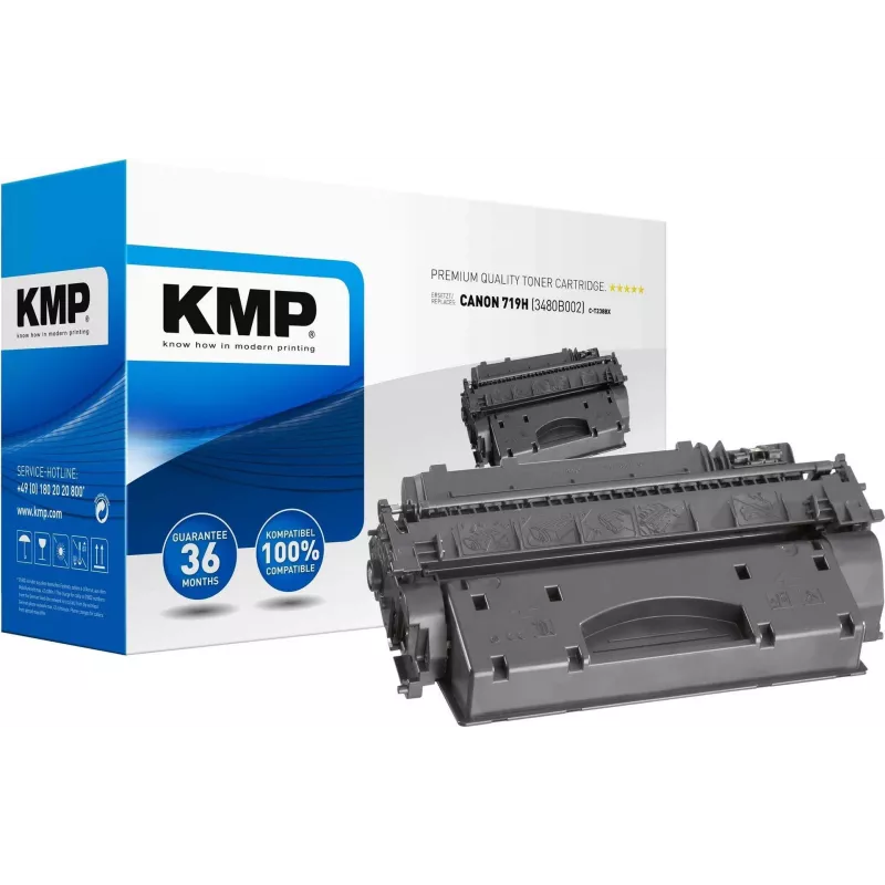 KMP C-T238BX Must ühilduv toonerikassett (asendab Canon 719H) Canon i-SENSYS LBP251, LBP252, LBP253, LBP6310, MF411, MF416, MF418, MF419, MF6140, MF6180 jaoks