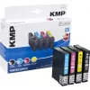 KMP E125V ühilduv tindikassett 3-pakk – tsüaan, magenta, kollane Epson Stylus SX230, SX235, SX430, SX438, WorkForce WF-3520, WF-3530, WF-3540, WF-7015, WF-7515, WF-7525 jaoks 1617,4050