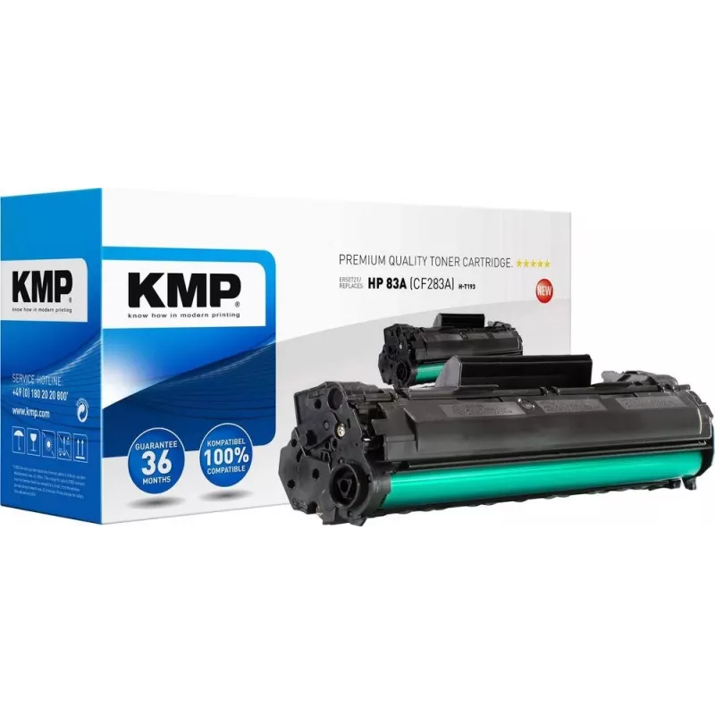 KMP H-T193 Ühilduv toonerikassett must 80g HP 83A jaoks